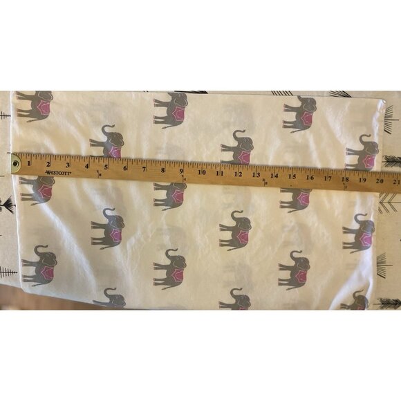 Martha Stewart TRUNK SHOW Whim Elephant Print Cotton Single Standard Pillowcase - Picture 6 of 7